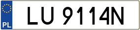 Truck License Plate